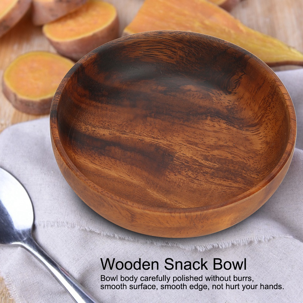 Meal Prep Bowl - Houten serveerschalen, houten snackschaal, fruitschaal, voedselschaal,