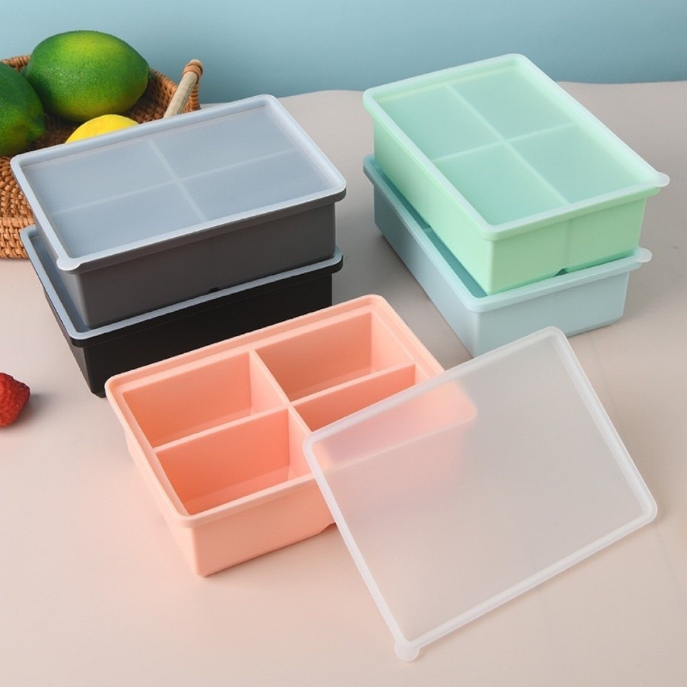 Meal Prep Template - Nieuwe siliconen ijsvorm met lekdicht deksel,