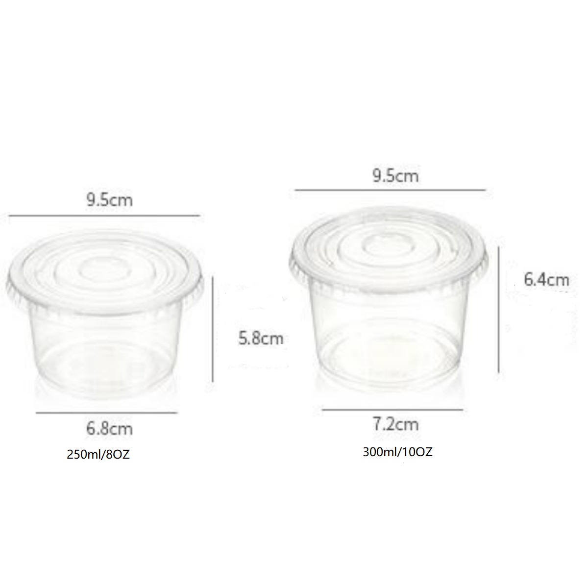 8/10OZ Plastic Parfaitbekers m - Sauce Dipping Cup recensie en prijs